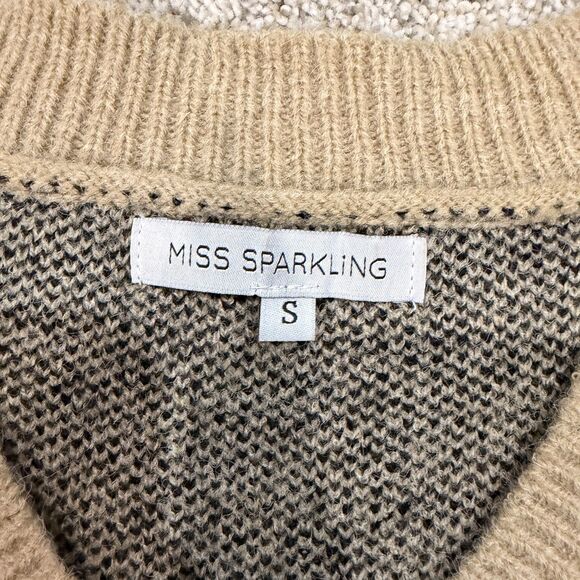 Y2K Goth Grunge Skull V-Neck Sweater - Size S - Picture 4 of 9